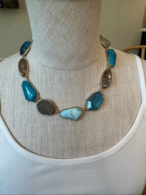 White House Black Market Semi precious stone necklace